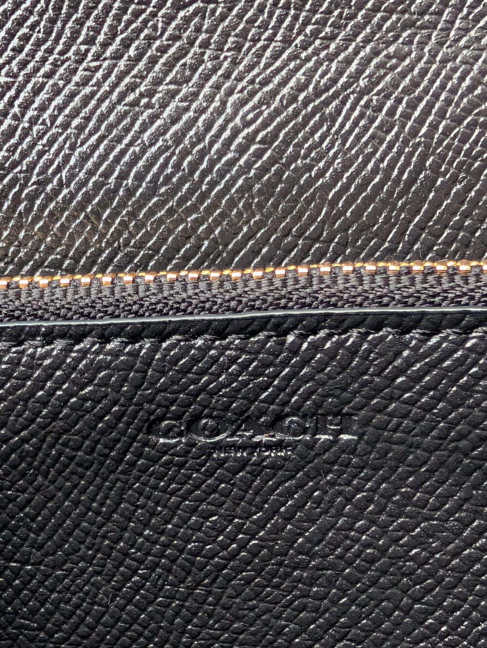 Coach F33390 Black Crossgrain Leather Turnlock Wallet Clutch - Picture 11 of 13
